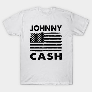 Retro American Flag Johnny Cash T-Shirt